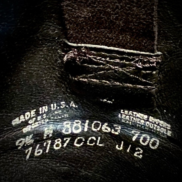 FRYE Jet Riding Boot, Black and Brown Genuine 
Leather Boots Size 9.5 - Picture 5 of 8